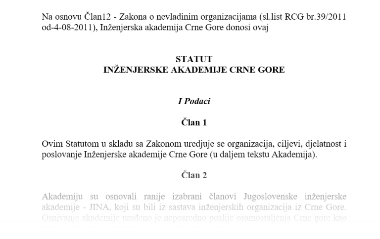 Statut IACG
